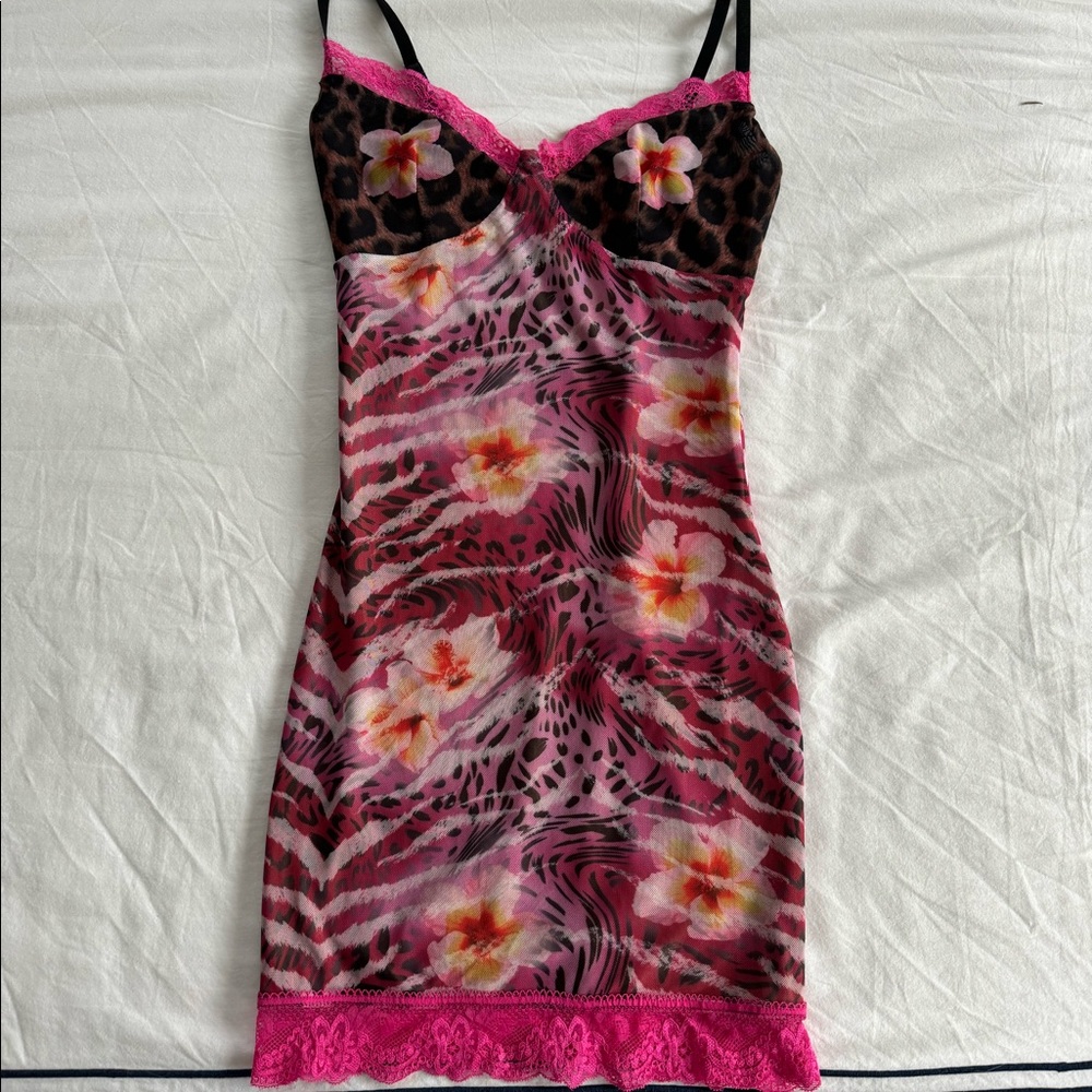 SOLD DO NOT BUY I.AM.GIA Mayari Dress (Pink Hibiscus) - Size Small